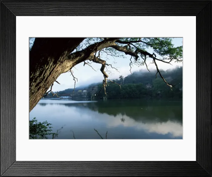 Framed Print : Early morning view over Kandy Lake Framed Print : Early morning view over Kandy Lake