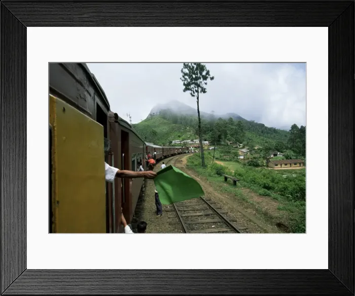 Framed Print : Train journey in the hill country Framed Print : Train journey in the hill country