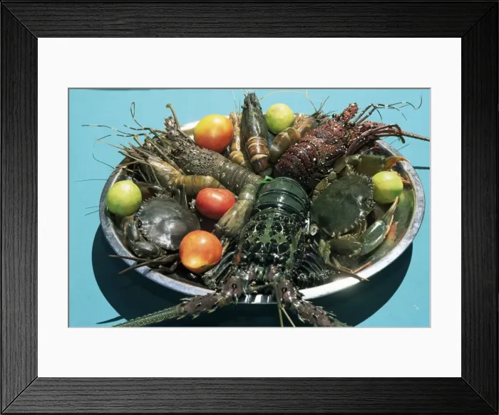 Framed Print : Plate of seafood Framed Print : Plate of seafood
