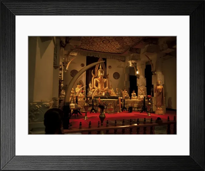 Framed Print : Interior of the Temple of the Tooth Framed Print : Interior of the Temple of the Tooth