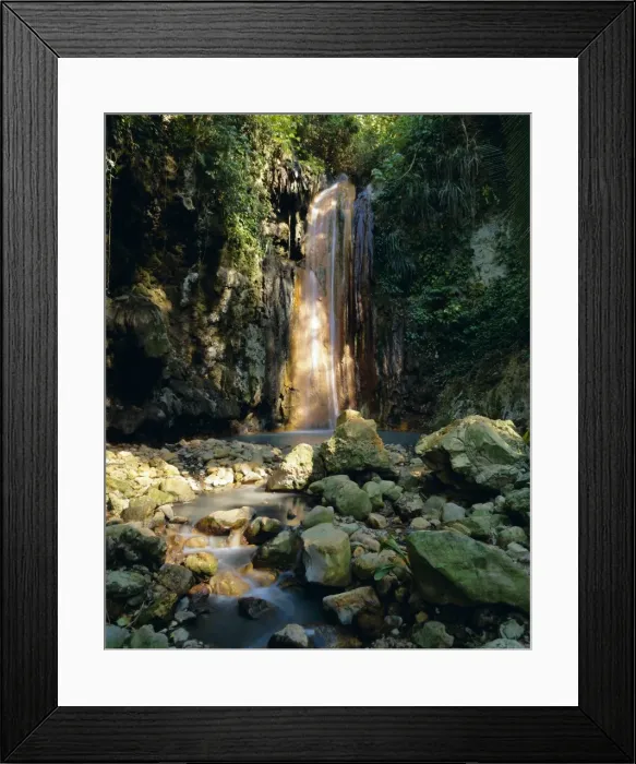 Framed Print : Diamond Falls, St Framed Print : Diamond Falls, St