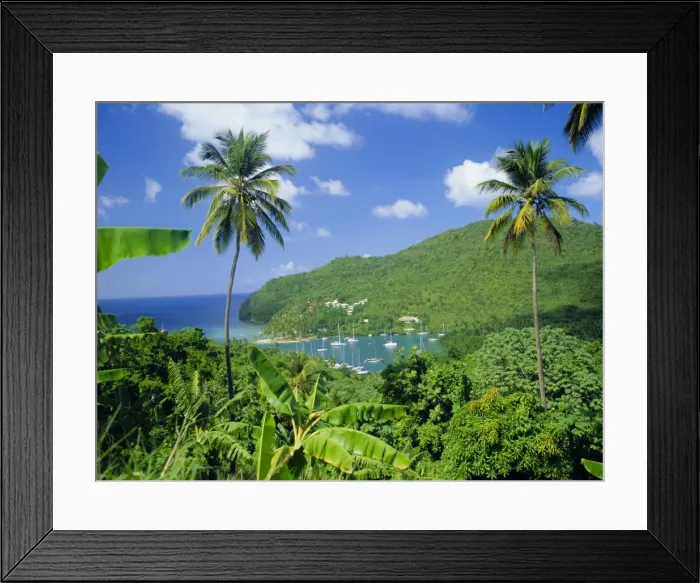 Framed Print : Marigott Bay Framed Print : Marigott Bay