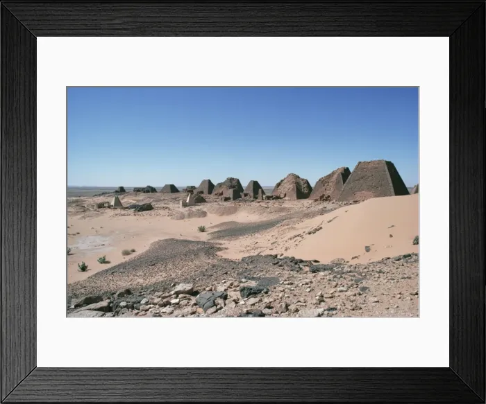 Framed Print : Pyramids, Meroe Framed Print : Pyramids, Meroe