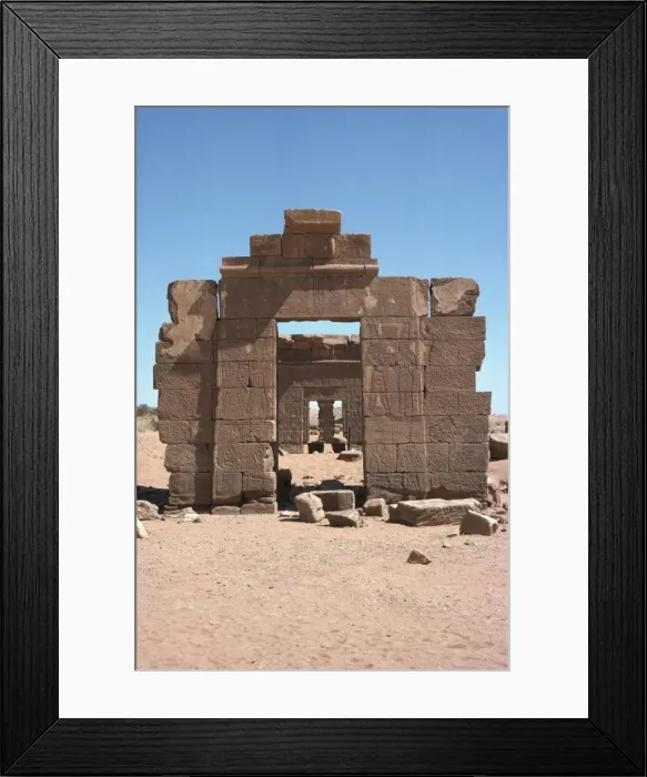 Framed Print : Temple D, Netekamani Amanitare Framed Print : Temple D, Netekamani Amanitare