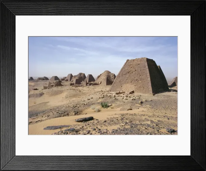 Framed Print : Bajrawiya, the Pyramids of Meroe Framed Print : Bajrawiya, the Pyramids of Meroe