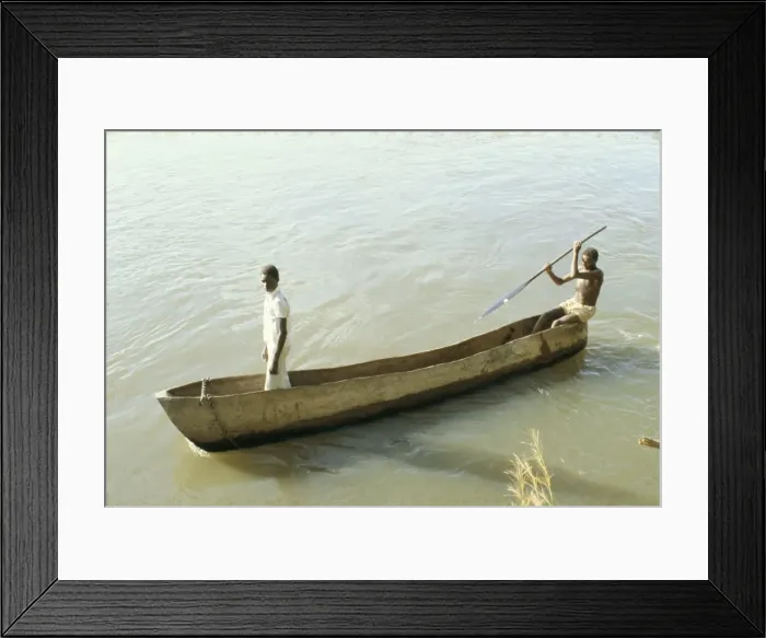 Framed Print : Dug out canoe on the River Nile at Mongala Framed Print : Dug out canoe on the River Nile at Mongala