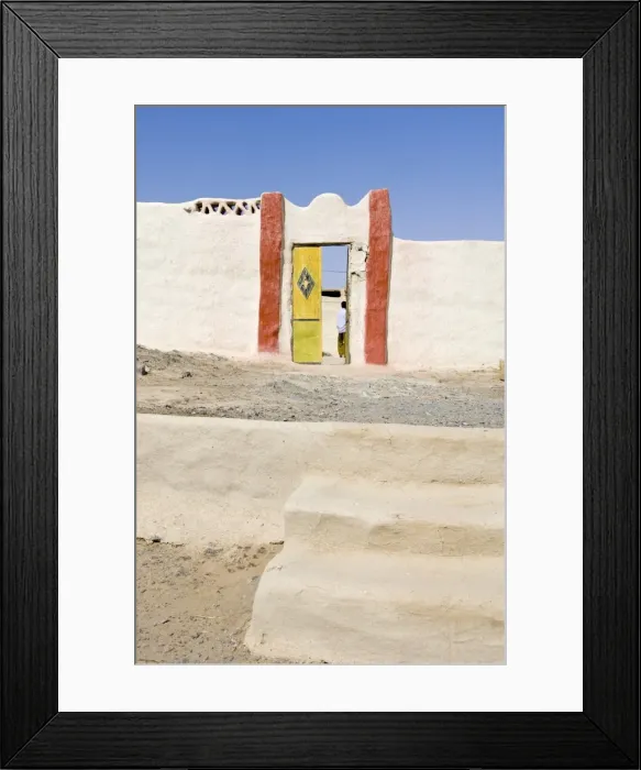 Framed Print : Nubian house in the oasis of Sesibi Framed Print : Nubian house in the oasis of Sesibi