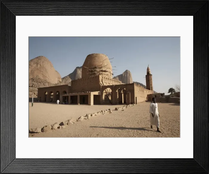Framed Print : The Khatmiyah mosque at the base of the Taka Mountains Framed Print : The Khatmiyah mosque at the base of the Taka Mountains