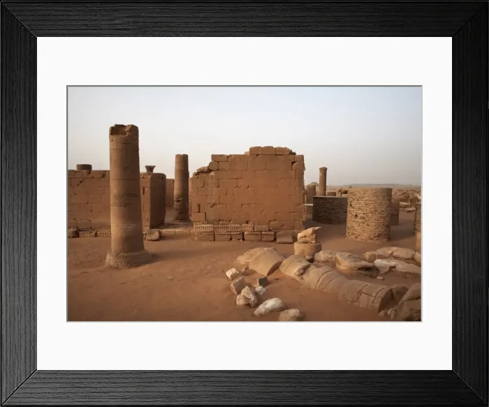 Framed Print : Temple 100 in the Great Enclosure at Musawwarat es Sufra Framed Print : Temple 100 in the Great Enclosure at Musawwarat es Sufra