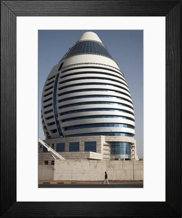 Framed Print : The 5-star Boji Al-Fateh Hotel Framed Print : The 5-star Boji Al-Fateh Hotel