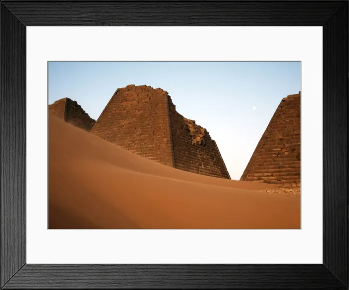Framed Print : The pyramids of Meroe Framed Print : The pyramids of Meroe