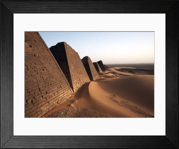 Framed Print : The pyramids of Meroe Framed Print : The pyramids of Meroe