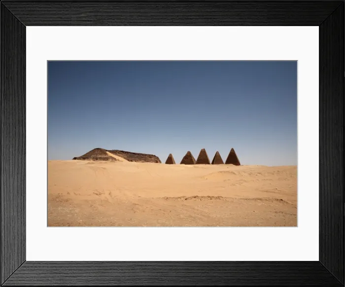 Framed Print : The pyramids at Jebel Barkal Framed Print : The pyramids at Jebel Barkal