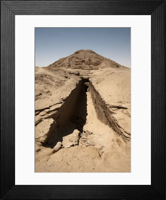 Framed Print : The royal cemetery at El Kurru