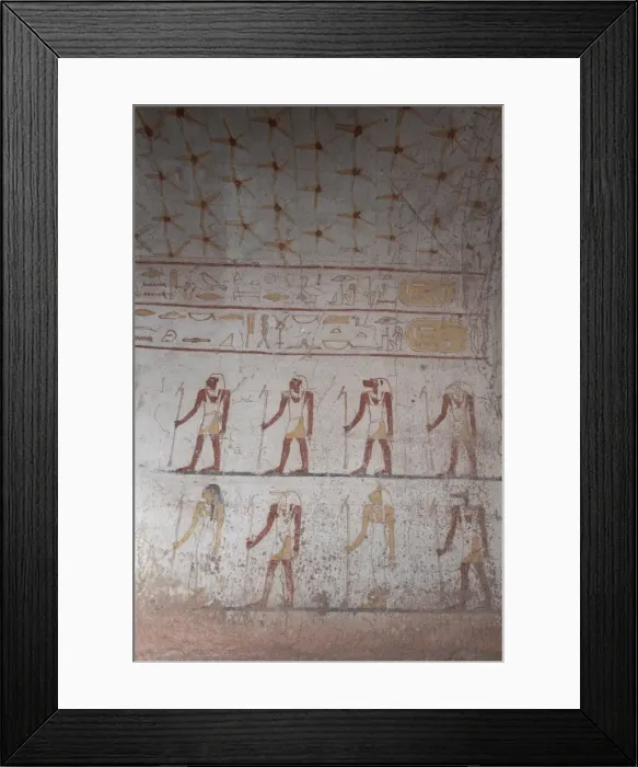 Framed Print : Wall paintings in the tomb of King Tanwetamani Framed Print : Wall paintings in the tomb of King Tanwetamani