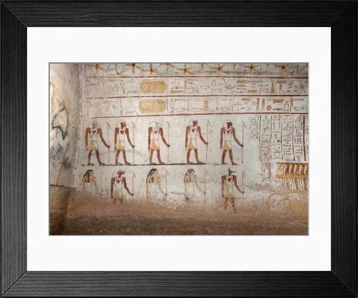 Framed Print : Wall paintings in the tomb of King Tanwetamani Framed Print : Wall paintings in the tomb of King Tanwetamani