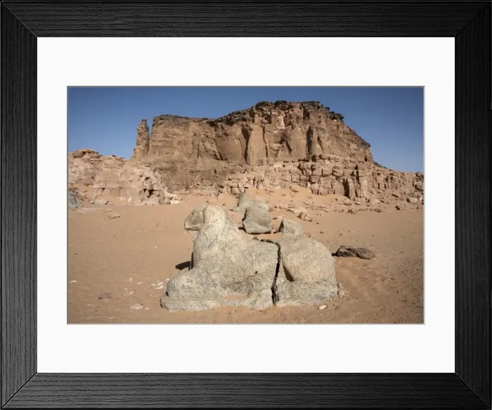 Framed Print : The Temple of Amun and the holy mountain of Jebel Barkal Framed Print : The Temple of Amun and the holy mountain of Jebel Barkal