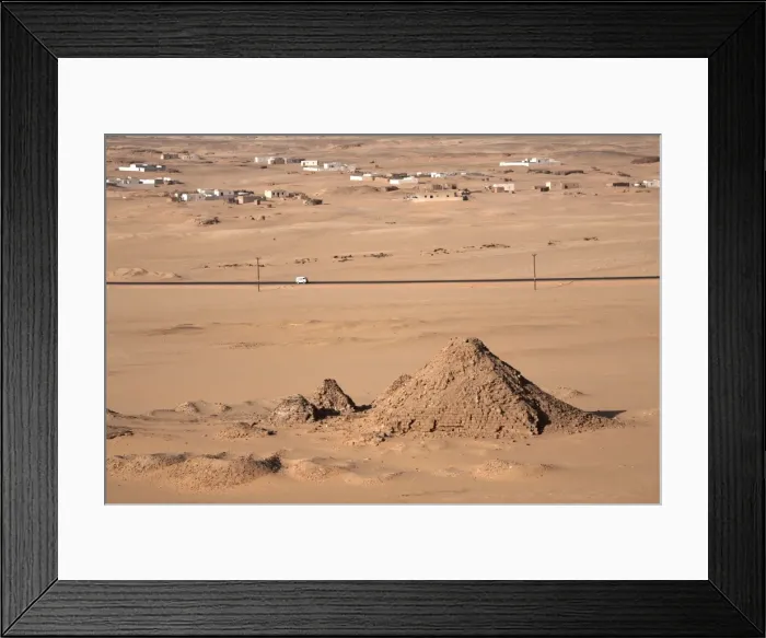 Framed Print : The pyramids at Jebel Barkal