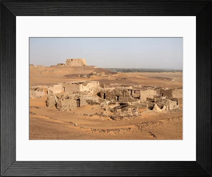 Framed Print : The ruins of the medieval city of Old Dongola Framed Print : The ruins of the medieval city of Old Dongola