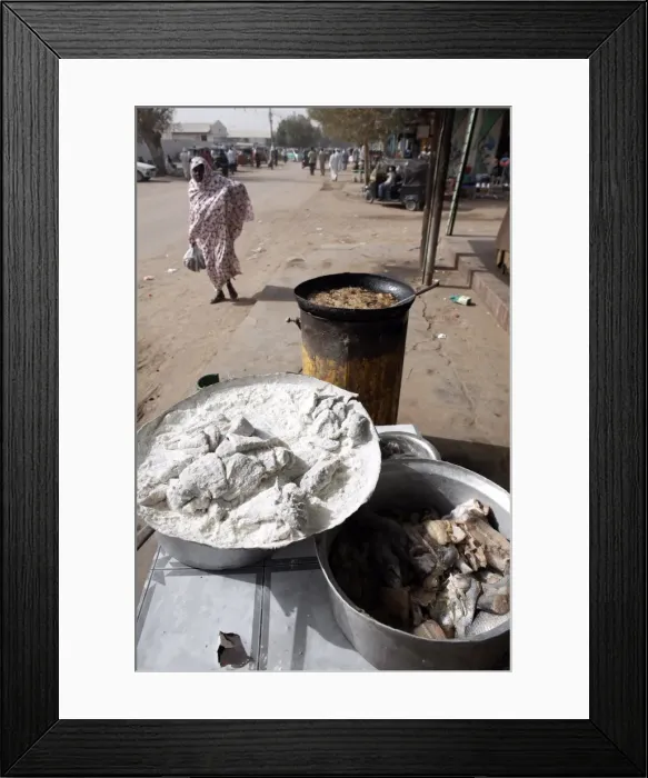 Framed Print : Fresh Nile fish is deep fried Framed Print : Fresh Nile fish is deep fried