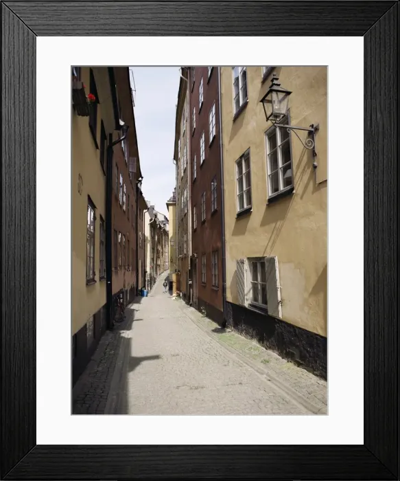 Framed Print : Narrow street in Gamla Stan Framed Print : Narrow street in Gamla Stan
