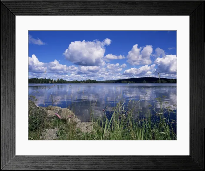 Framed Print : Summer, lake at Ramen Framed Print : Summer, lake at Ramen