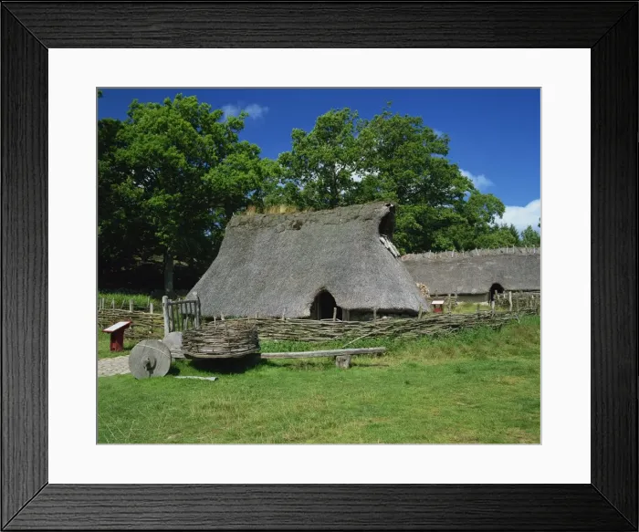 Framed Print : Bronze Age village Framed Print : Bronze Age village