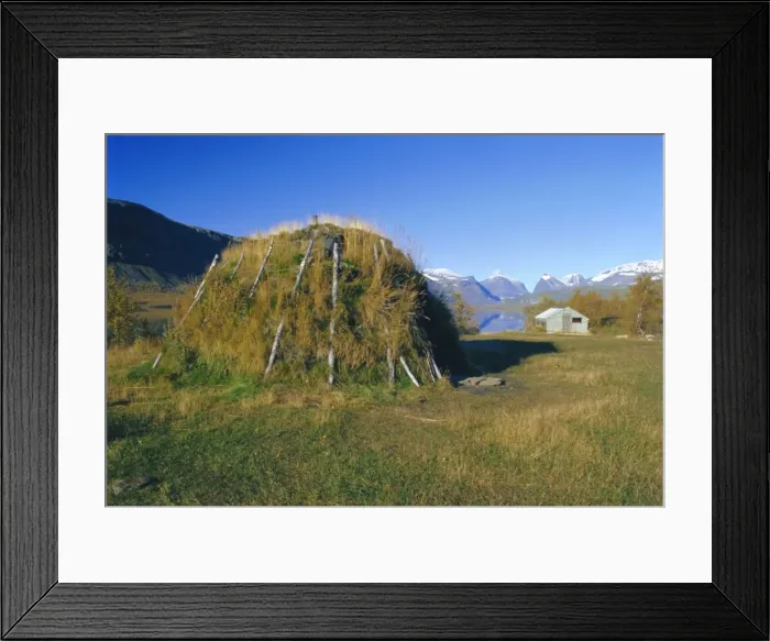Framed Print : Sami kata (tent) and Mt Framed Print : Sami kata (tent) and Mt