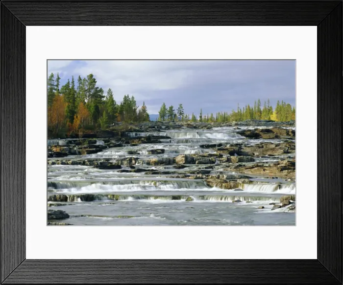 Framed Print : Trappstegforsarna Waterfalls Framed Print : Trappstegforsarna Waterfalls
