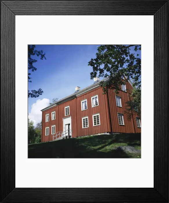 Framed Print : Exterior of a farmhouse from Varmland Framed Print : Exterior of a farmhouse from Varmland