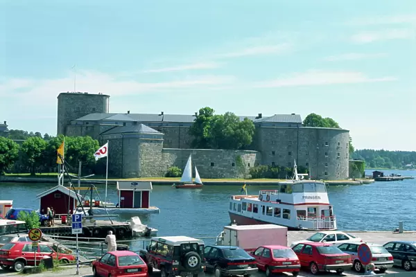 Vaxholm, a small town in archipelago near Stockholm
