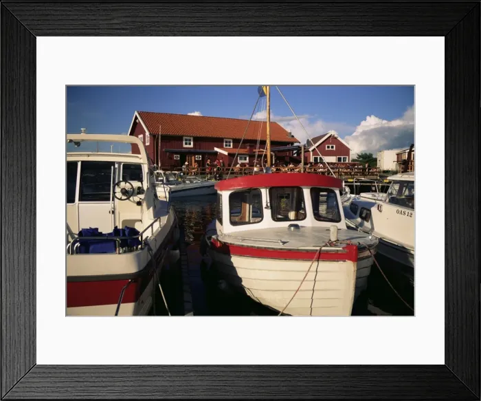 Framed Print : The Seafood Cafe at Langegjarde on island of South Koster Framed Print : The Seafood Cafe at Langegjarde on island of South Koster