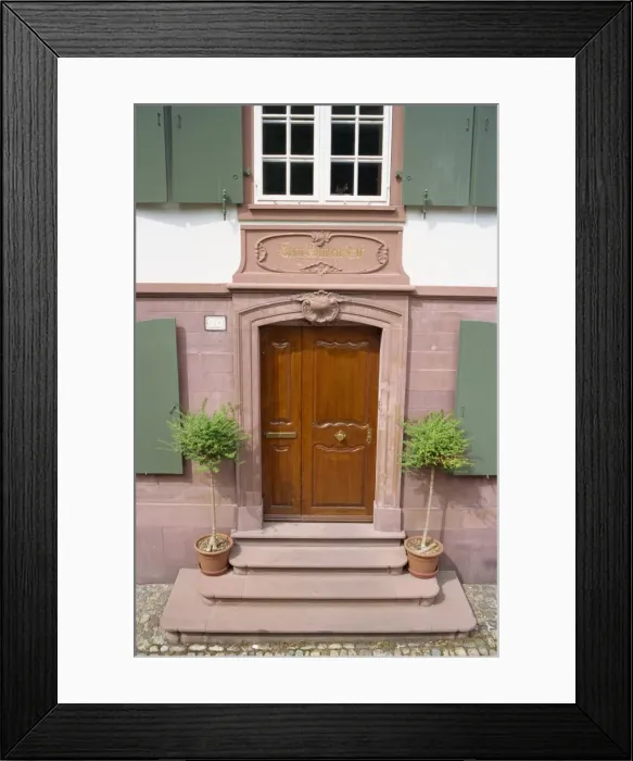 Framed Print : Architectural detail of an 18th century door in Basel Framed Print : Architectural detail of an 18th century door in Basel