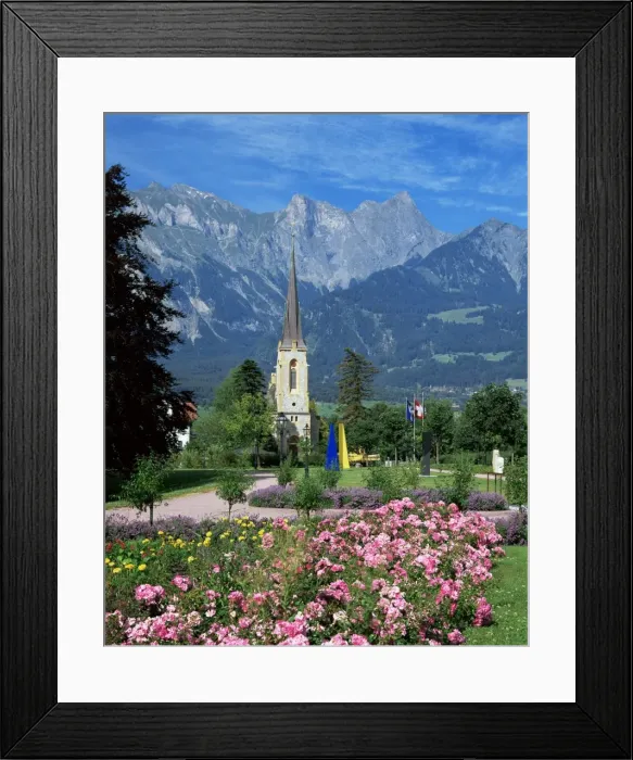 Framed Print : The spa town of Bad Ragaz Framed Print : The spa town of Bad Ragaz