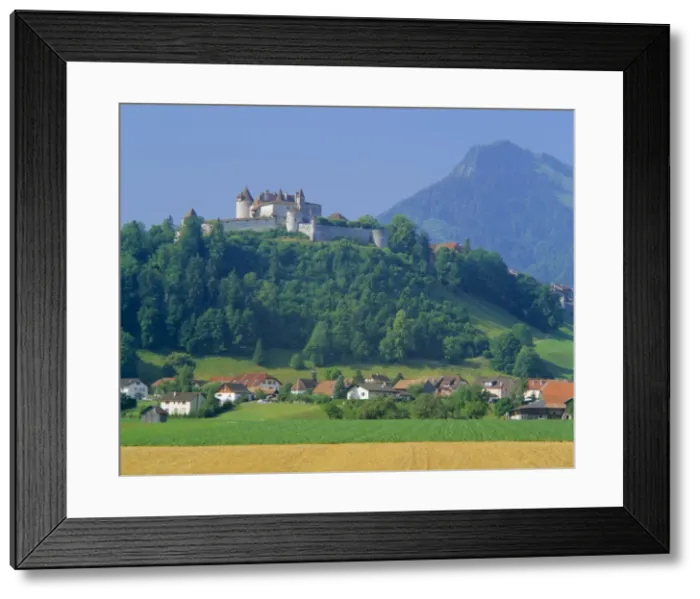 Framed Print : Chateau de Gruyeres Framed Print : Chateau de Gruyeres