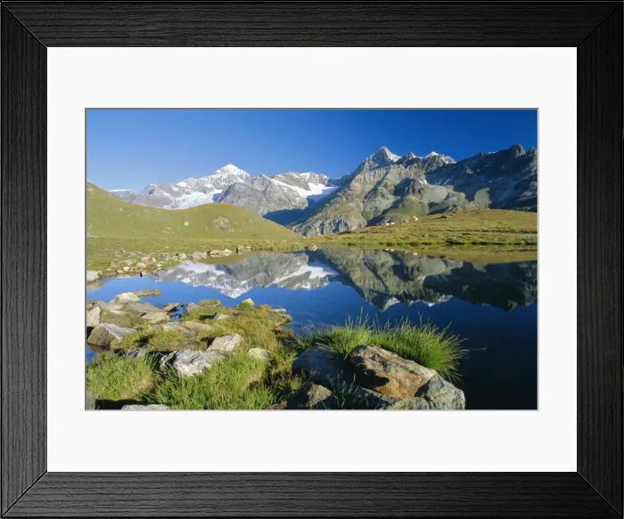 Framed Print : The Dent Blanche and Ober Gabelhorn Framed Print : The Dent Blanche and Ober Gabelhorn