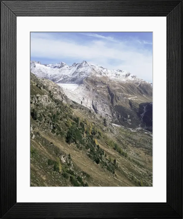 Framed Print : Furka Pass and Rhone Glacier Framed Print : Furka Pass and Rhone Glacier