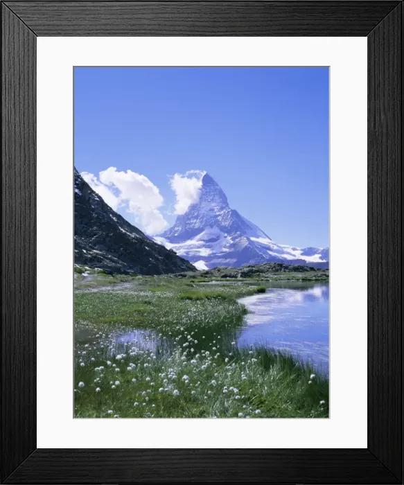 Framed Print : Riffelsee and the Matterhorn (4478m) Framed Print : Riffelsee and the Matterhorn (4478m)