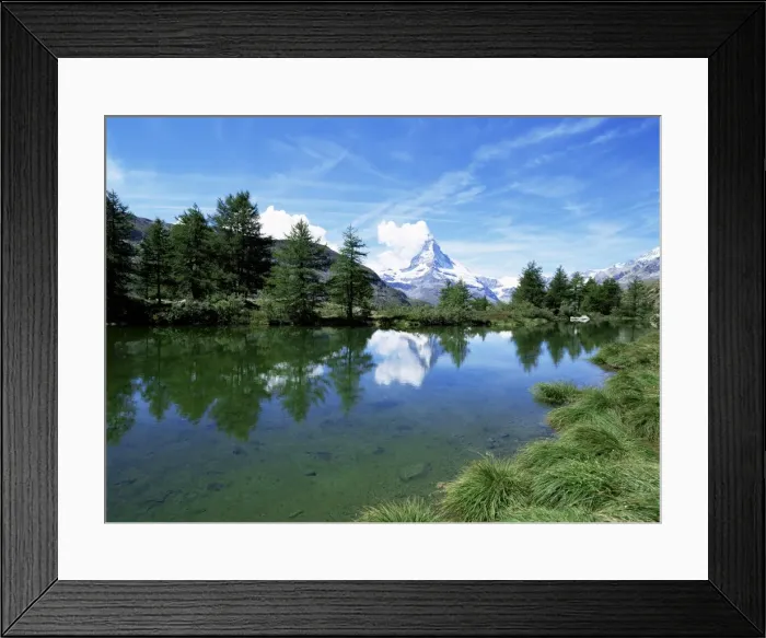 Framed Print : Stellisee and Matterhorn Framed Print : Stellisee and Matterhorn