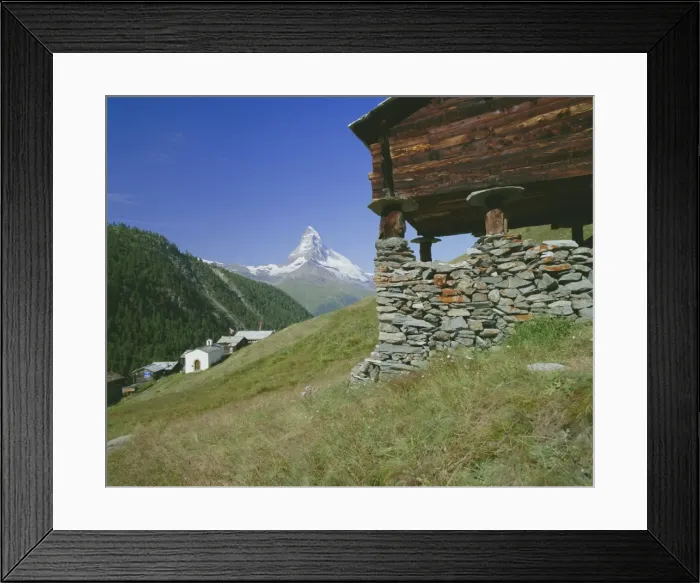 Framed Print : The Matterhorn mountain (4478m) from Findeln Framed Print : The Matterhorn mountain (4478m) from Findeln