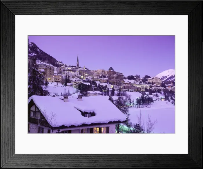 Framed Print : St. Moritz in winter Framed Print : St. Moritz in winter