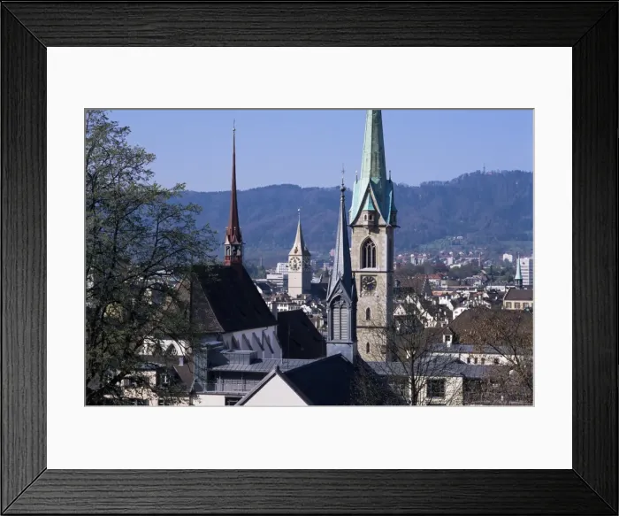 Framed Print : General view from University