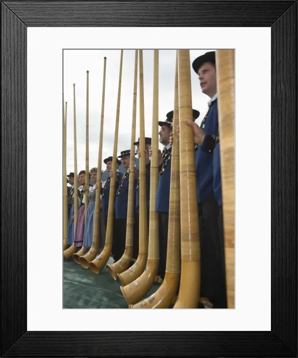 Framed Print : Aplhorn players Framed Print : Aplhorn players