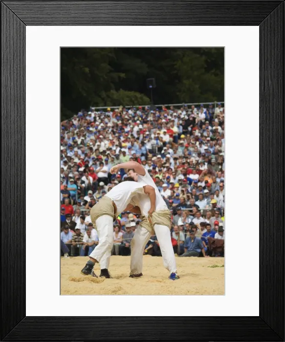 Framed Print : Alpine wrestling competition Framed Print : Alpine wrestling competition