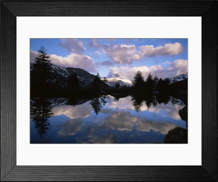 Framed Print : Grindjisee and Matterhorn at dawn Framed Print : Grindjisee and Matterhorn at dawn