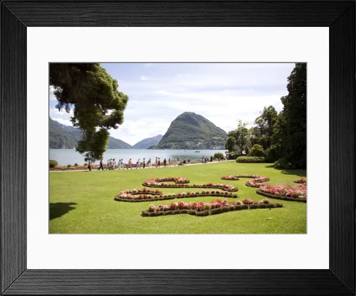 Framed Print : Lugano, Lake Lugano Framed Print : Lugano, Lake Lugano