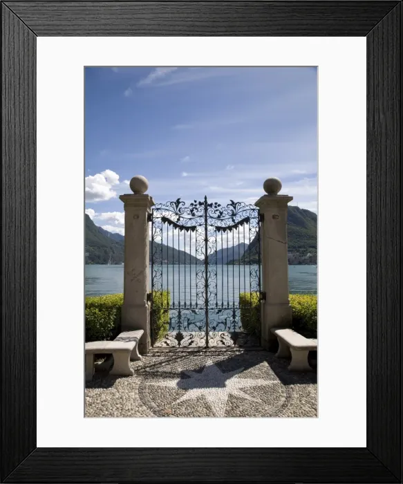 Framed Print : Lugano, Lake Lugano Framed Print : Lugano, Lake Lugano