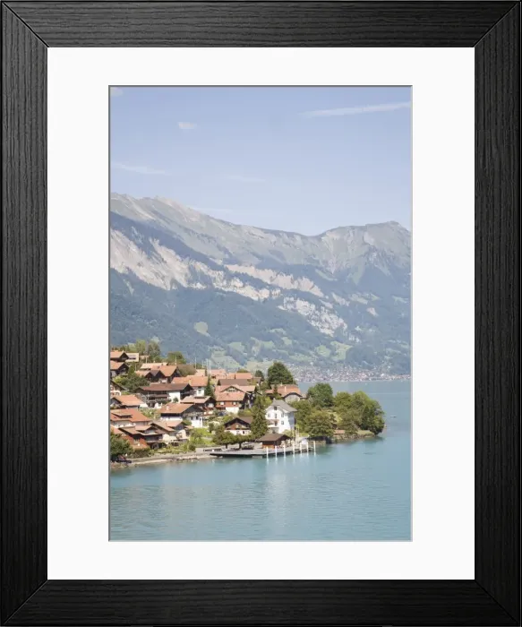 Framed Print : Brienz Lake