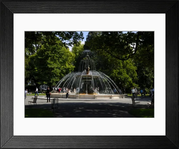 Framed Print : Fountain, Jardin Anglais Framed Print : Fountain, Jardin Anglais