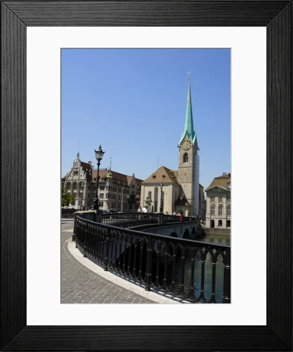 Framed Print : Munster bridge and St Framed Print : Munster bridge and St